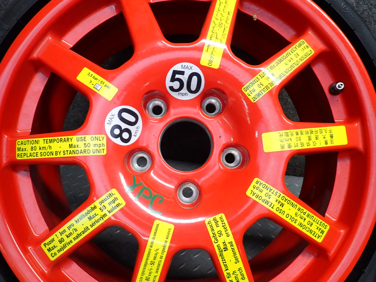 2011-2018 Porsche Cayenne 958 Emergency R18" Spare Tire Wheel Rim 18x6.5J ET28