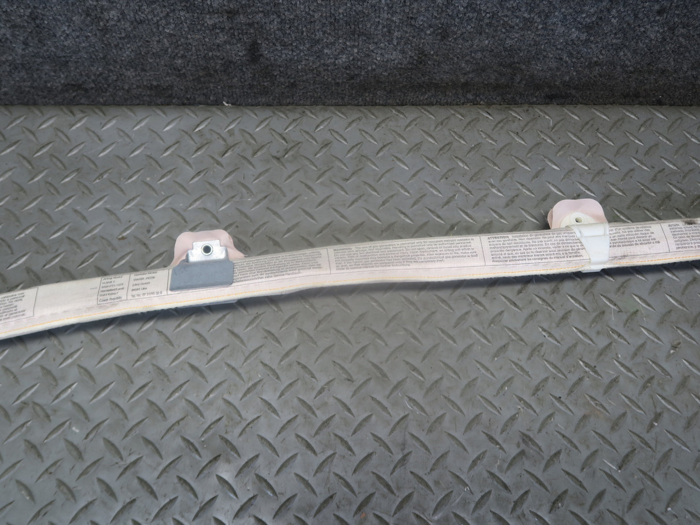 03-10 PORSCHE CAYENNE 955 RIGHT PASSENGER SIDE ROOF SRS AIRBAG 7L5880742E OEM