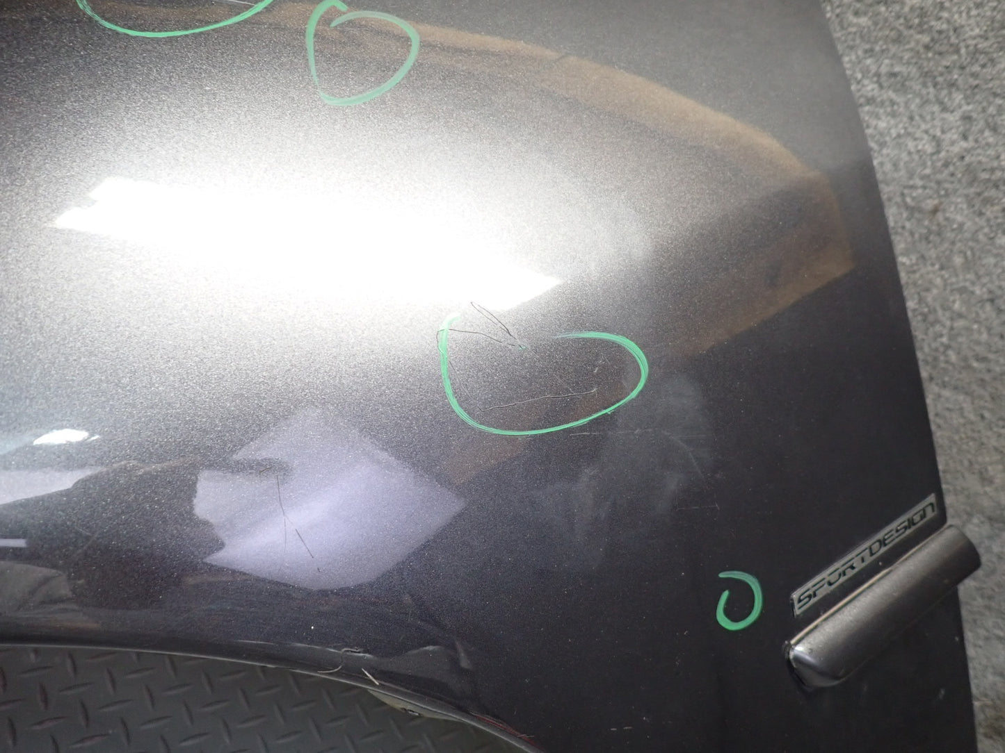 01-05 Lexus JCE10L IS300 Front Left Fender Shell Cover Panel Graphite Gray OEM
