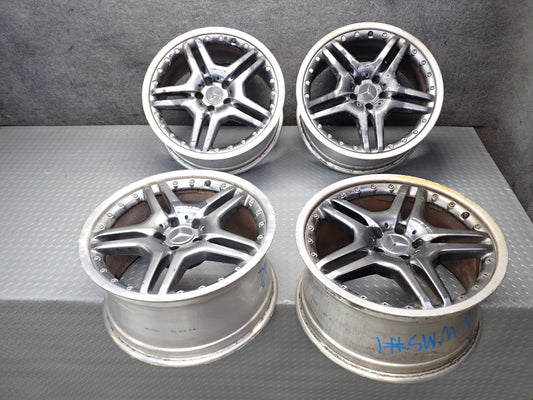 03-12 Mercedes R230 AMG Set of 4 19" R19 Alloy Wheel Rim 19x8.5/9.5J ET30/31 OEM