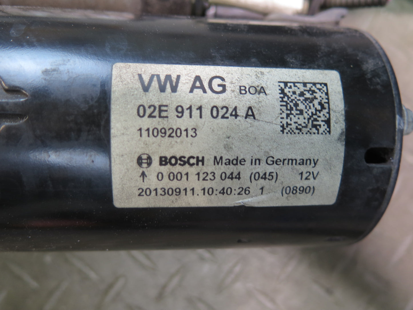 11-15 Audi TT S 8J 2.0L A/T Engine Starter Motor 02E911024A OEM