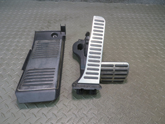 09-15 Audi TT S 8J A/T Aluminum Gas Brake Dead Pedal Pad Cover Set OEM