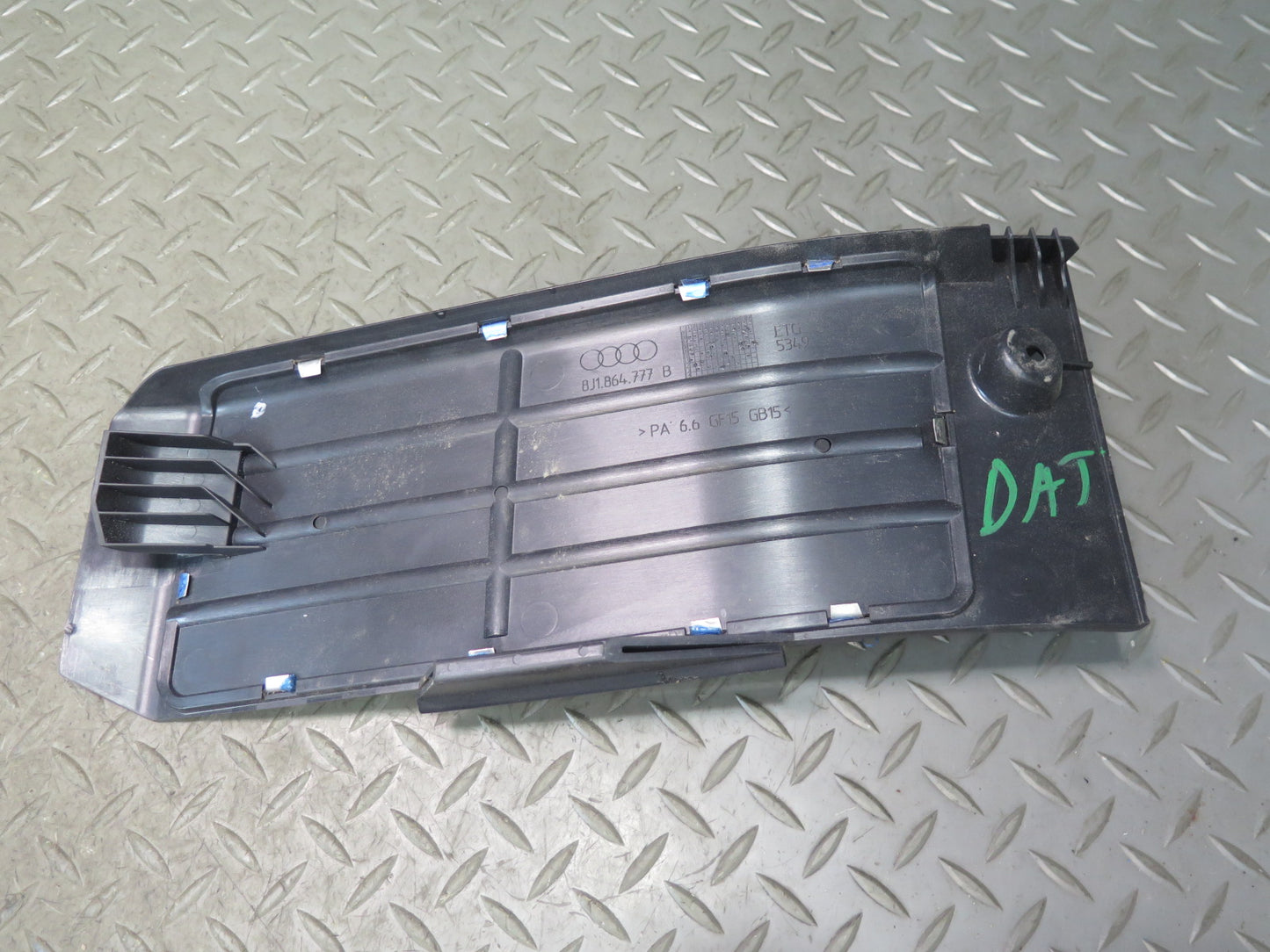09-15 Audi TT S 8J A/T Aluminum Gas Brake Dead Pedal Pad Cover Set OEM