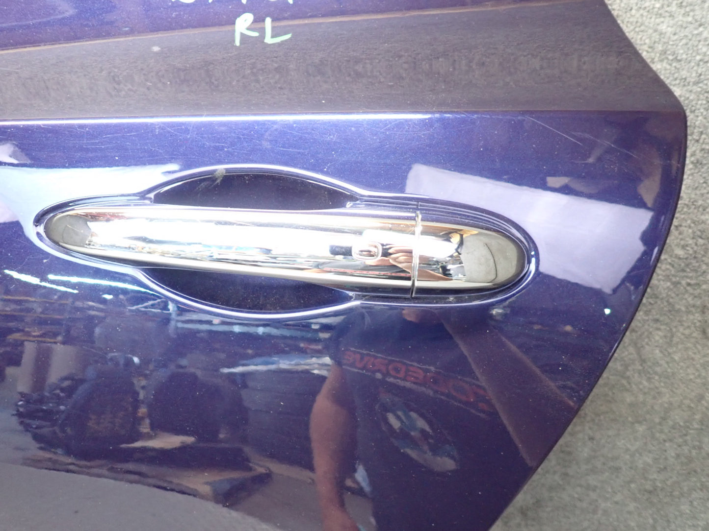 2014-2021 Maserati Quattroporte M156 Rear Left Driver Side Door Shell Panel Blue