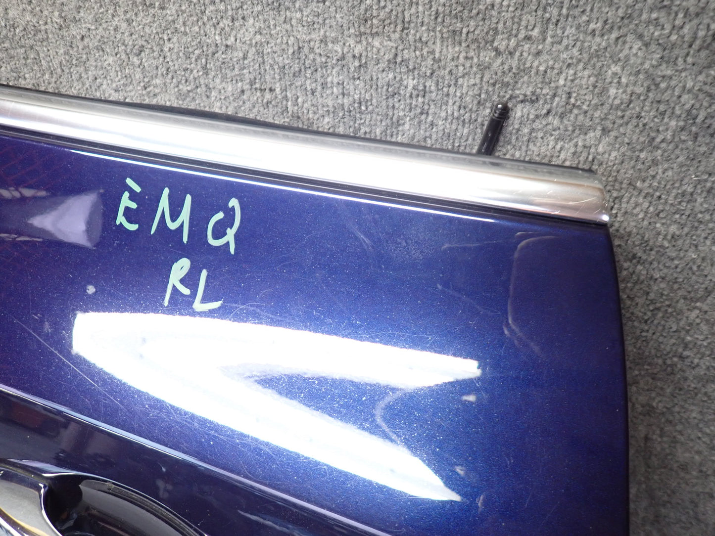 2014-2021 Maserati Quattroporte M156 Rear Left Driver Side Door Shell Panel Blue