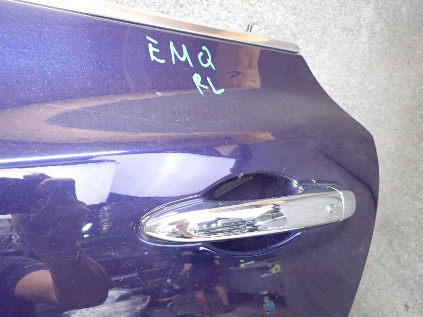 2014-2021 Maserati Quattroporte M156 Rear Left Driver Side Door Shell Panel Blue