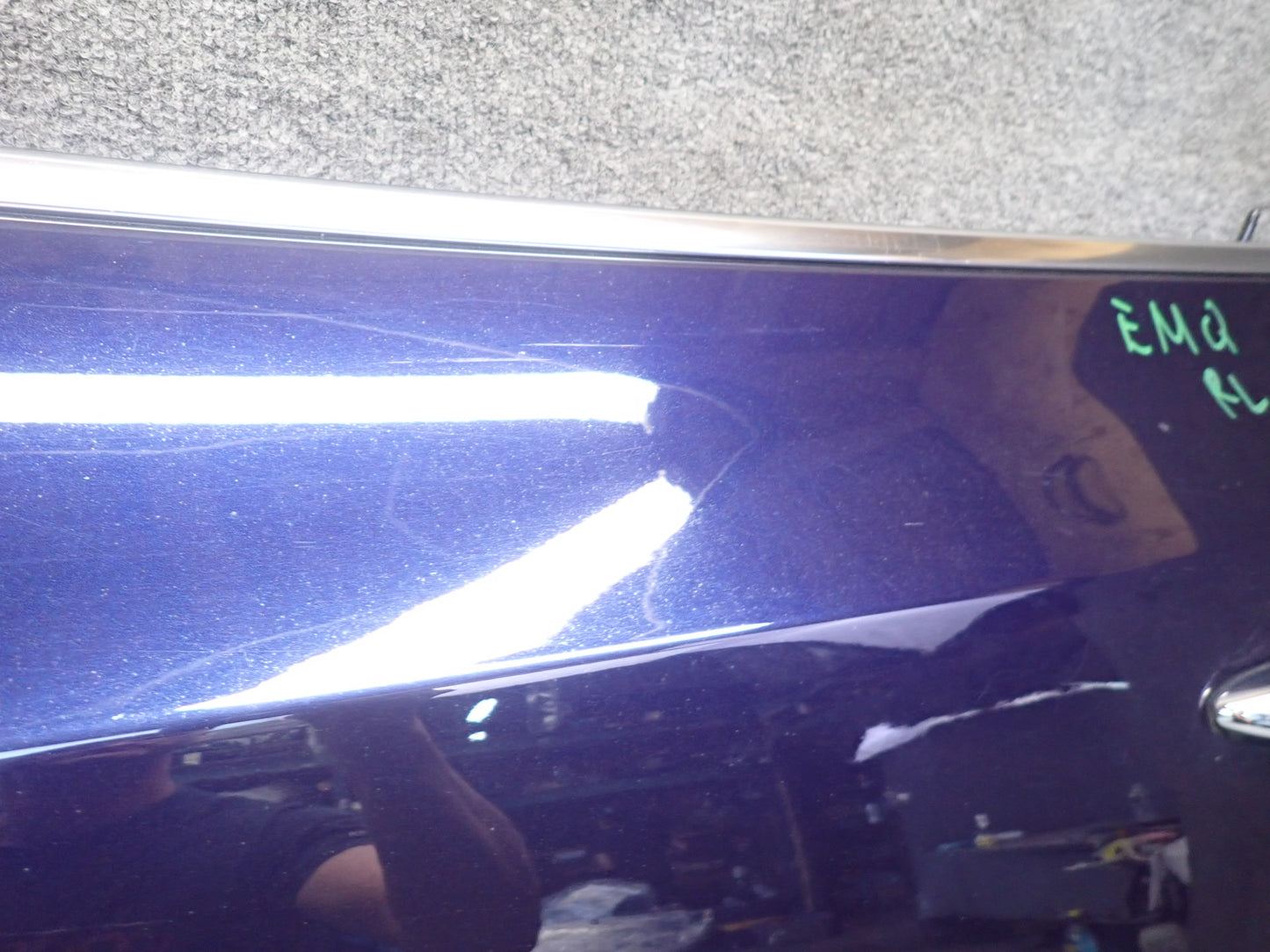 2014-2021 Maserati Quattroporte M156 Rear Left Driver Side Door Shell Panel Blue