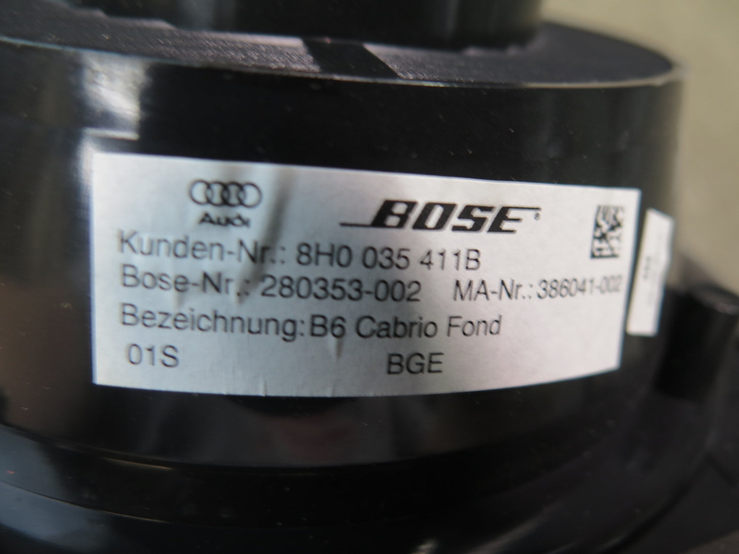09-15 Audi TT S 8J Set of 2 Rear Left & Right Side Bose Speaker 8H0035411B OEM