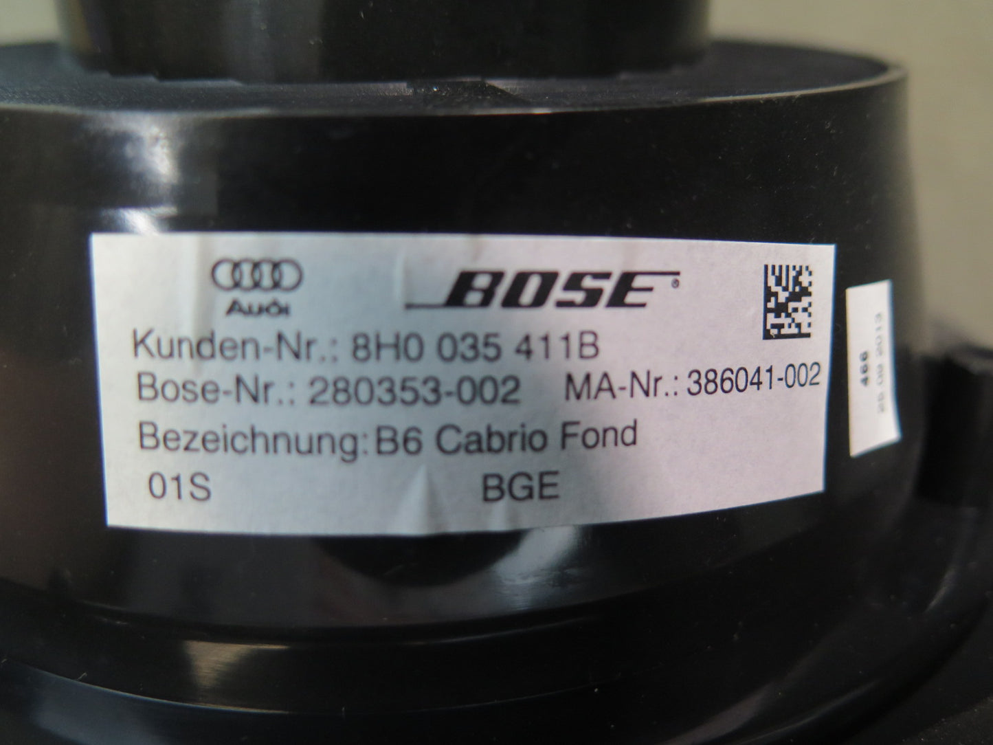 09-15 Audi TT S 8J Set of 2 Rear Left & Right Side Bose Speaker 8H0035411B OEM