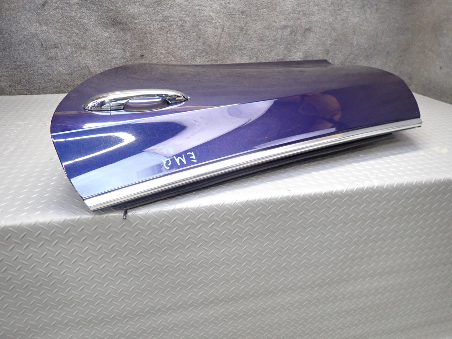 2014-2021 Maserati Quattroporte M156 Rear Left Driver Side Door Shell Panel Blue