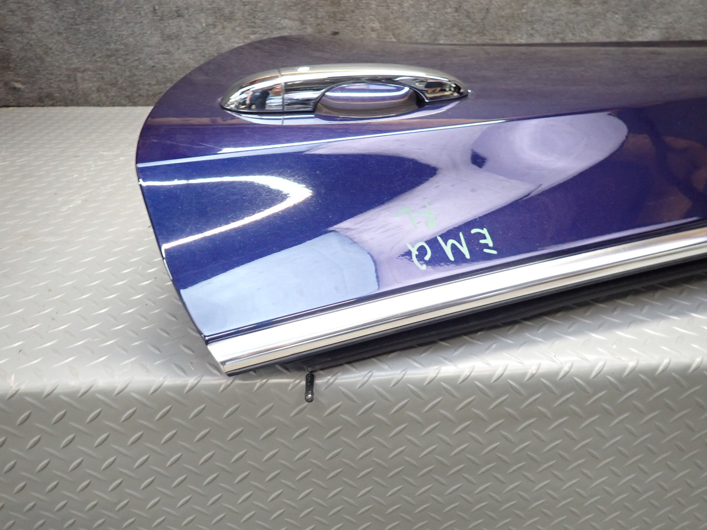 2014-2021 Maserati Quattroporte M156 Rear Left Driver Side Door Shell Panel Blue