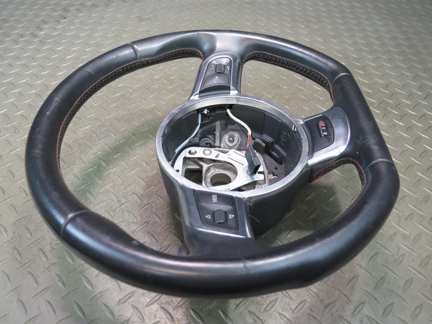 09-15 Audi TT S 8J A/T Sport Leather Steering w Paddles Black 8J0419091L OEM