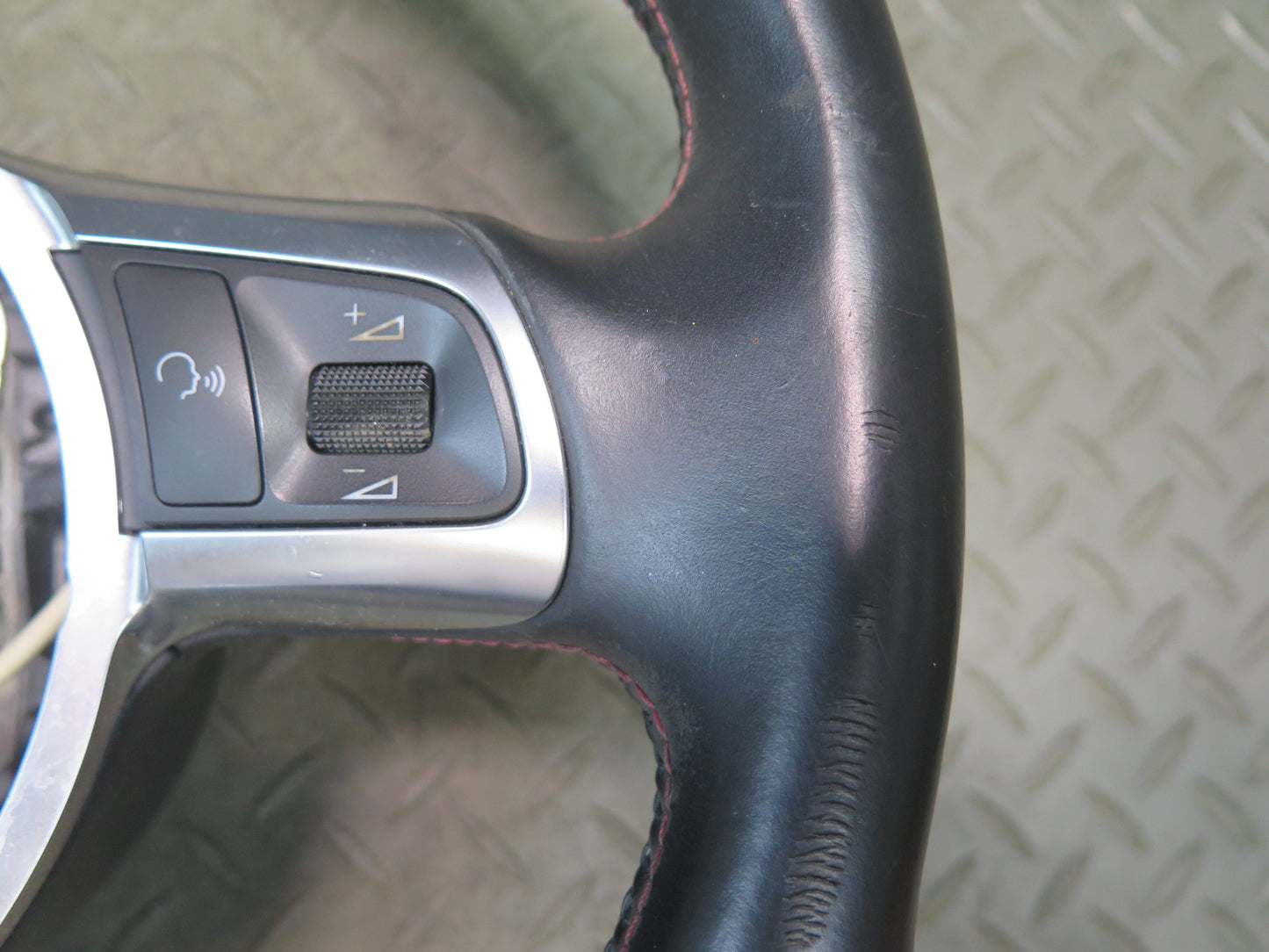 09-15 Audi TT S 8J A/T Sport Leather Steering w Paddles Black 8J0419091L OEM