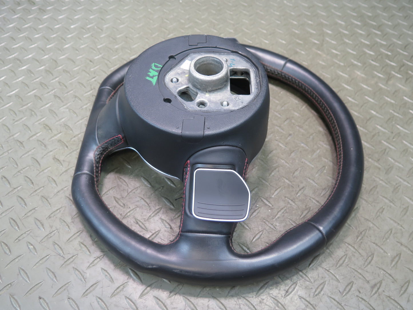 09-15 Audi TT S 8J A/T Sport Leather Steering w Paddles Black 8J0419091L OEM