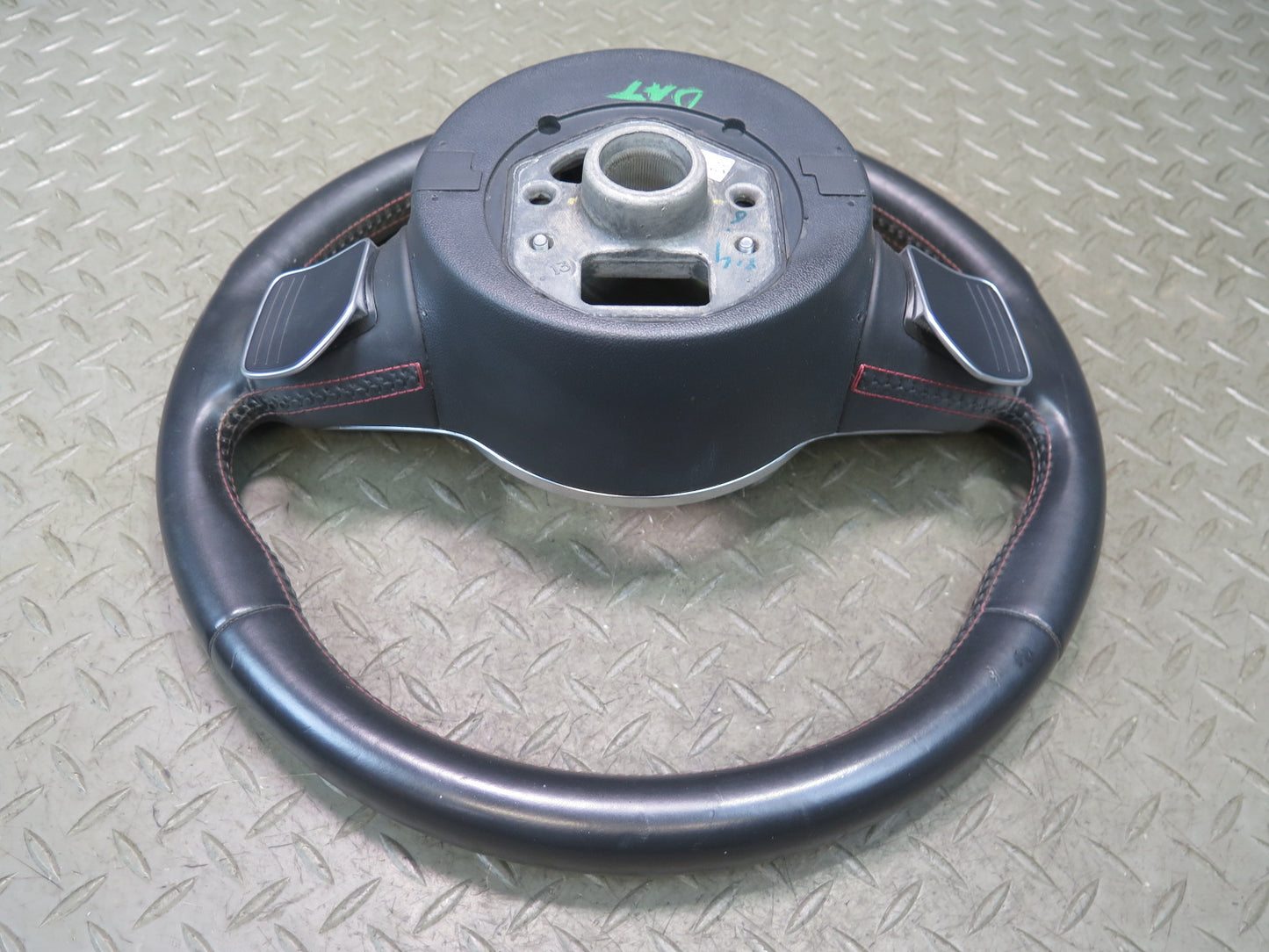 09-15 Audi TT S 8J A/T Sport Leather Steering w Paddles Black 8J0419091L OEM