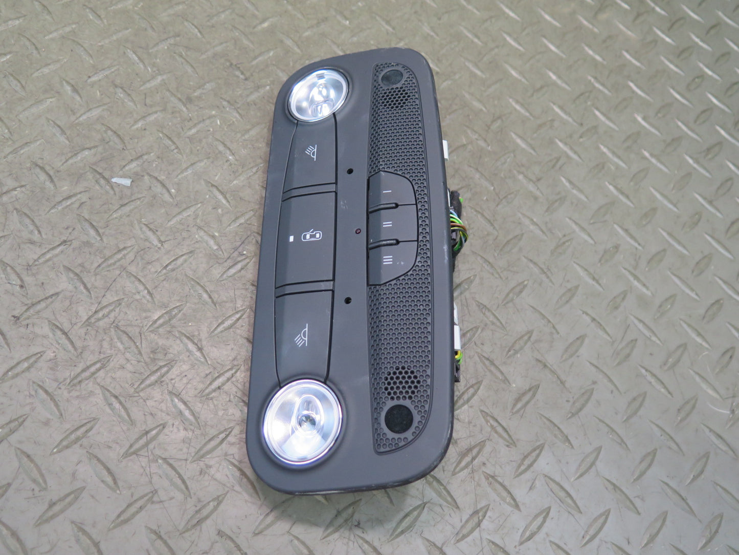 09-15 Audi TT S 8J Overhead Console Dome Light w Garage Opener Black OEM