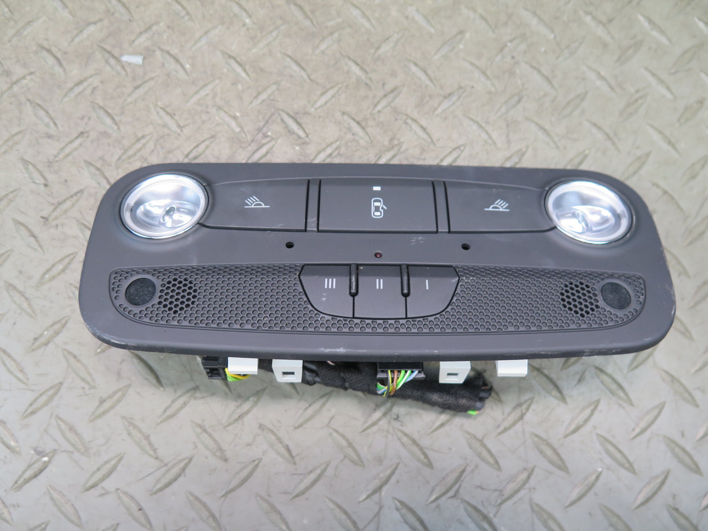 09-15 Audi TT S 8J Overhead Console Dome Light w Garage Opener Black OEM