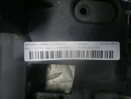 09-15 Audi TT S 8J Coupe Front Center Console Trim Cover Panel Black OEM