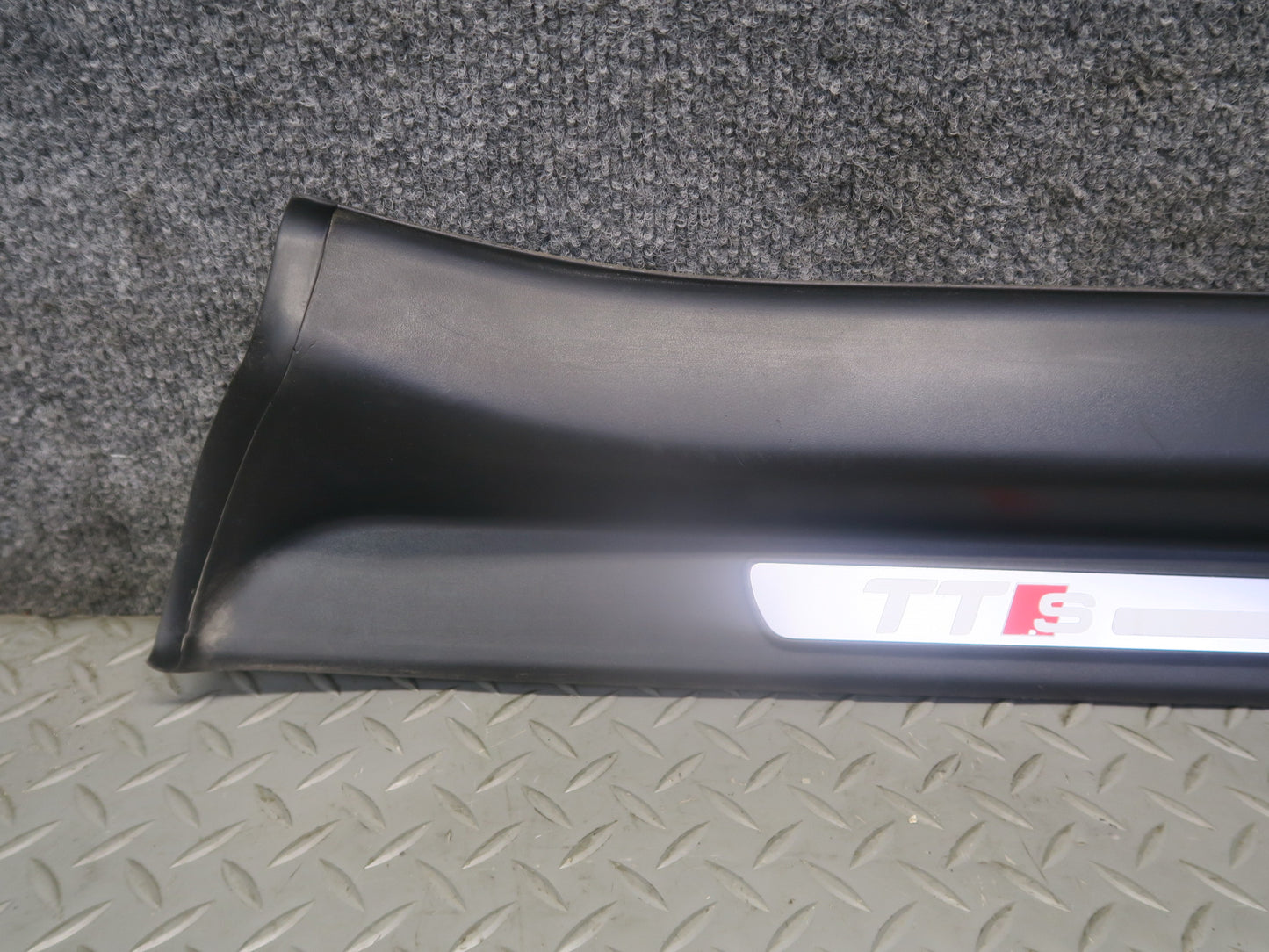 09-15 Audi TT S 8J S-line Set of 2 Door Scuff Sill Plate Trim Cover OEM