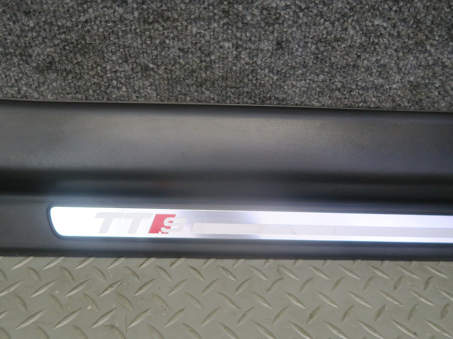09-15 Audi TT S 8J S-line Set of 2 Door Scuff Sill Plate Trim Cover OEM