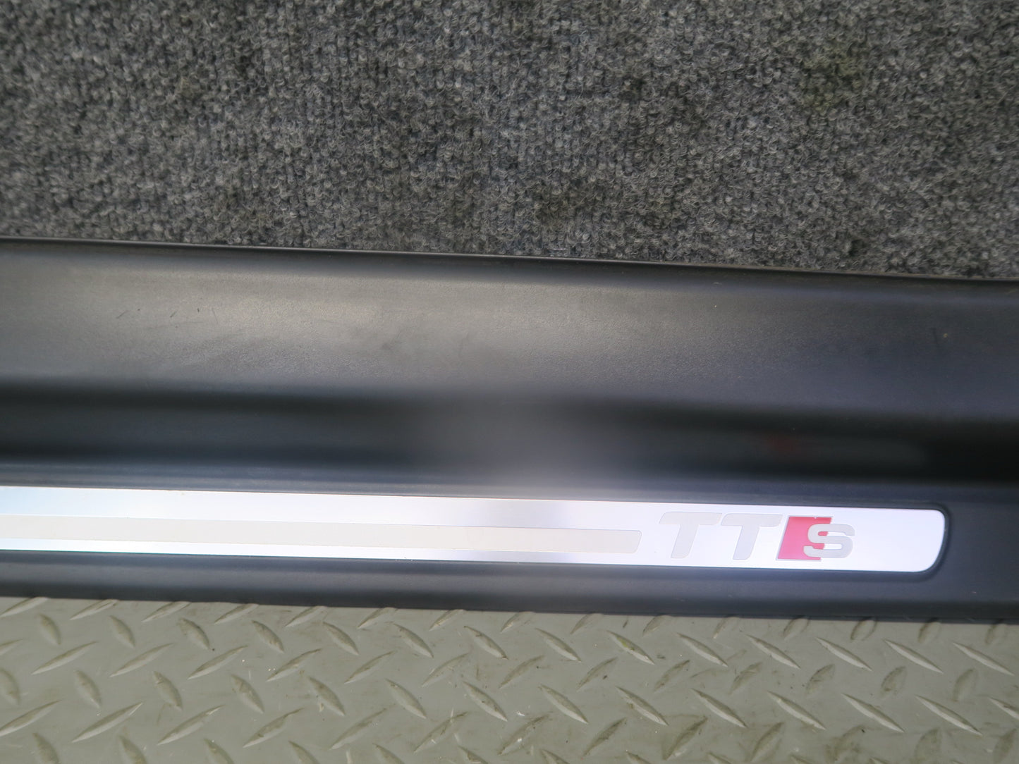 09-15 Audi TT S 8J S-line Set of 2 Door Scuff Sill Plate Trim Cover OEM