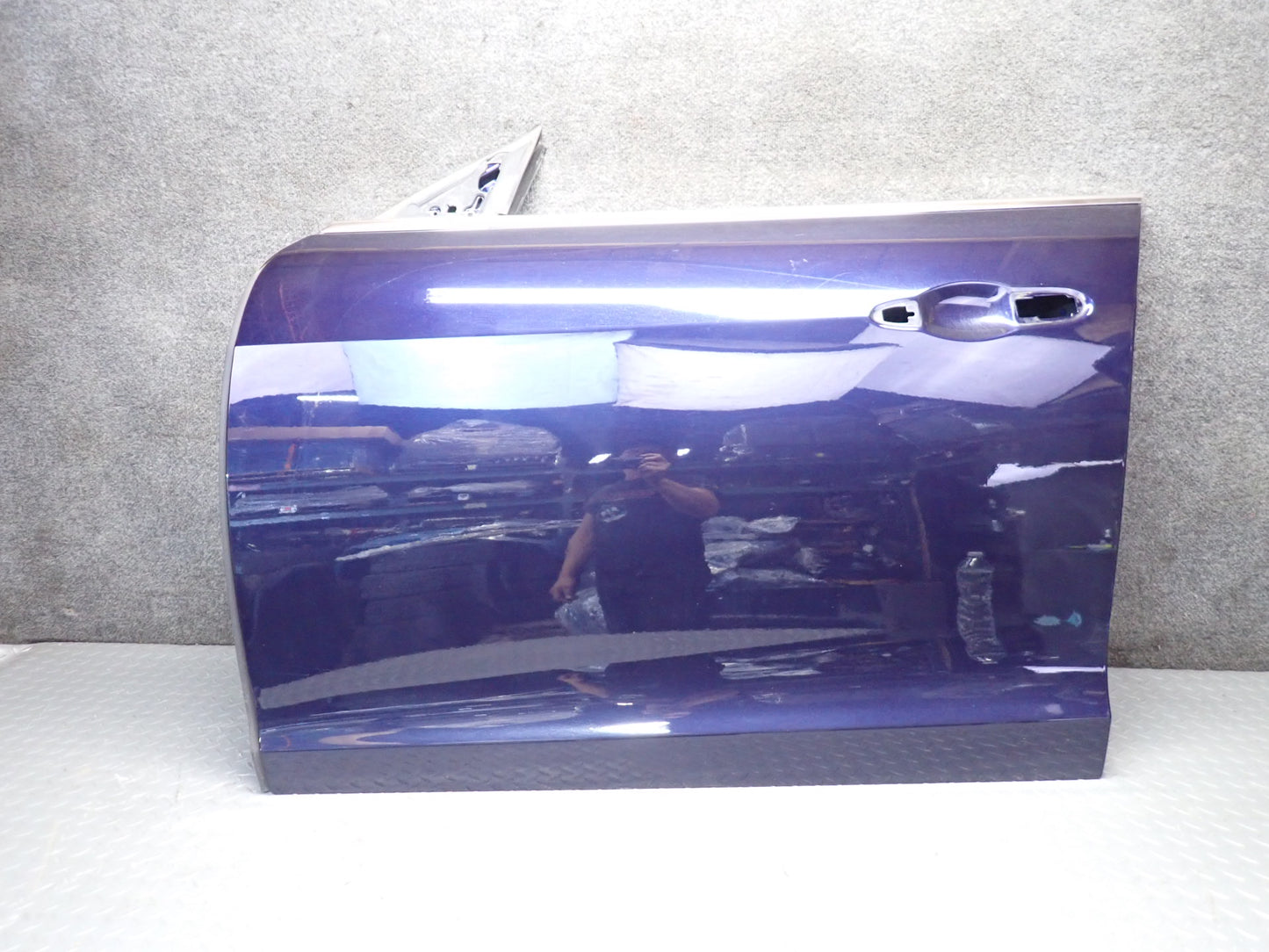 14-21 Maserati Quattroporte M156 Front Left Driver Side Door Shell Panel Blue
