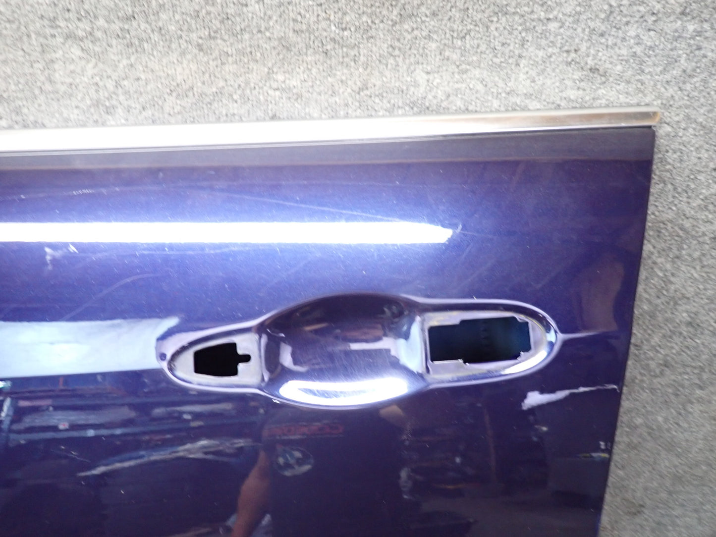 14-21 Maserati Quattroporte M156 Front Left Driver Side Door Shell Panel Blue