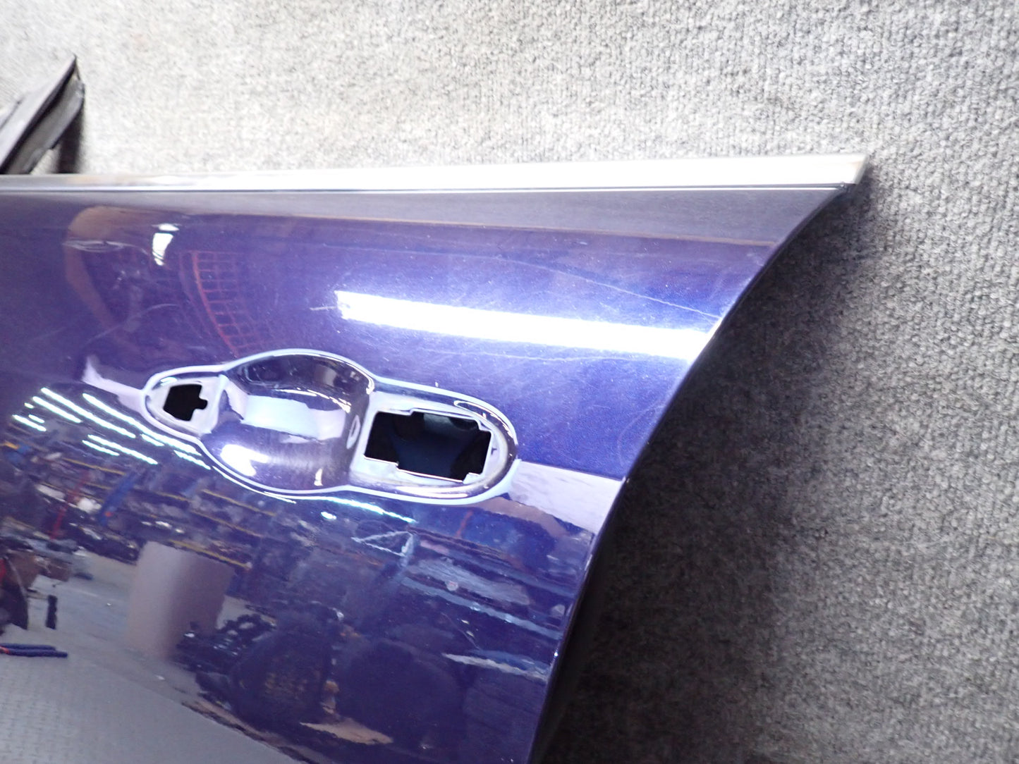 14-21 Maserati Quattroporte M156 Front Left Driver Side Door Shell Panel Blue