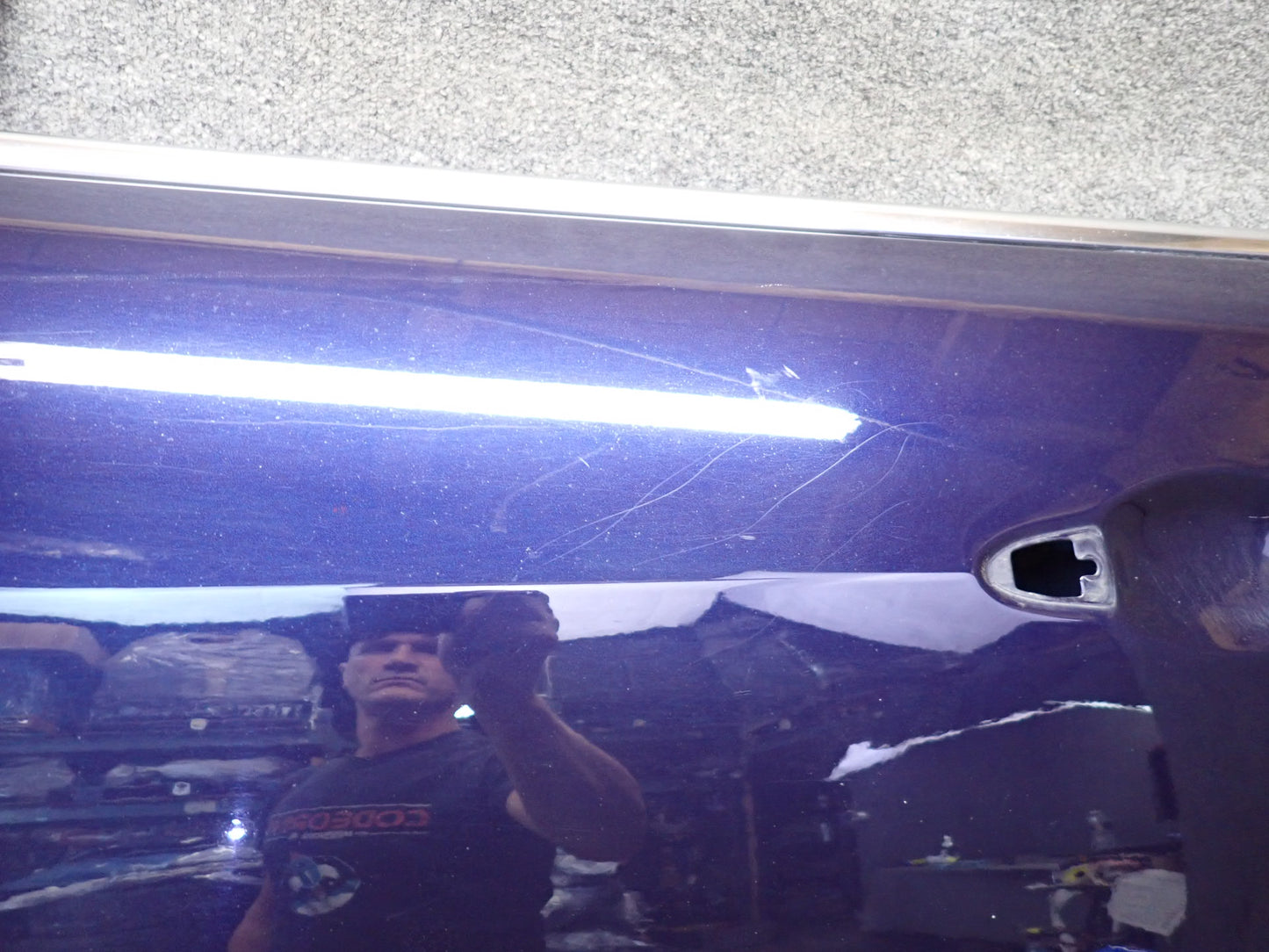 14-21 Maserati Quattroporte M156 Front Left Driver Side Door Shell Panel Blue