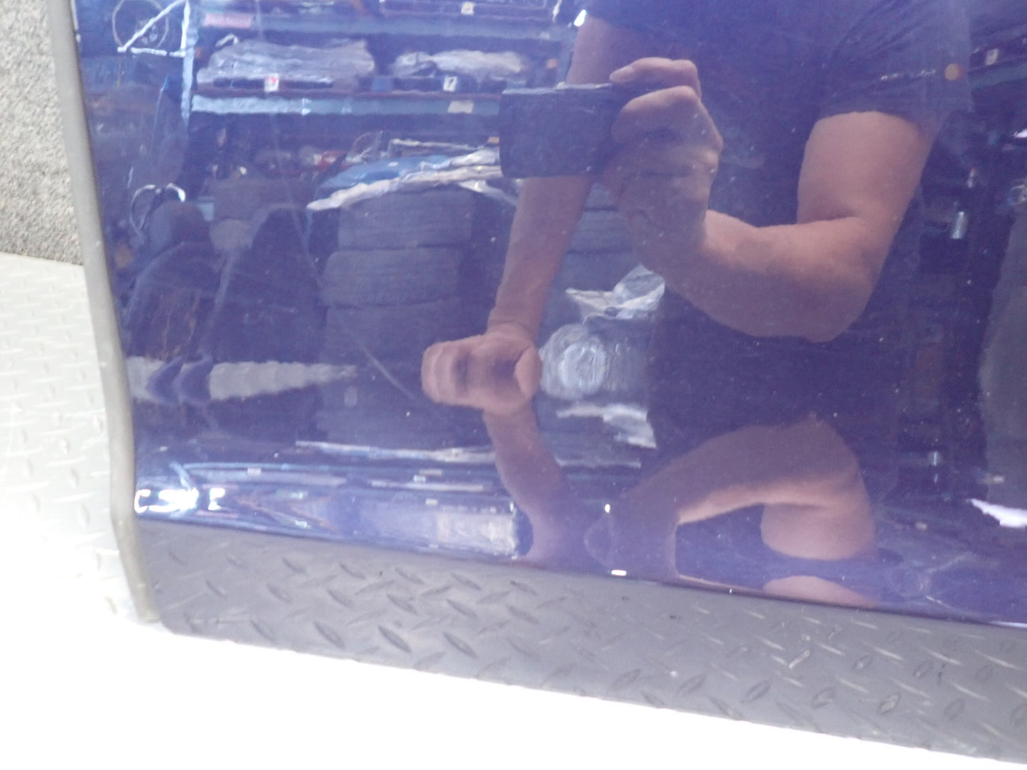 14-21 Maserati Quattroporte M156 Front Left Driver Side Door Shell Panel Blue
