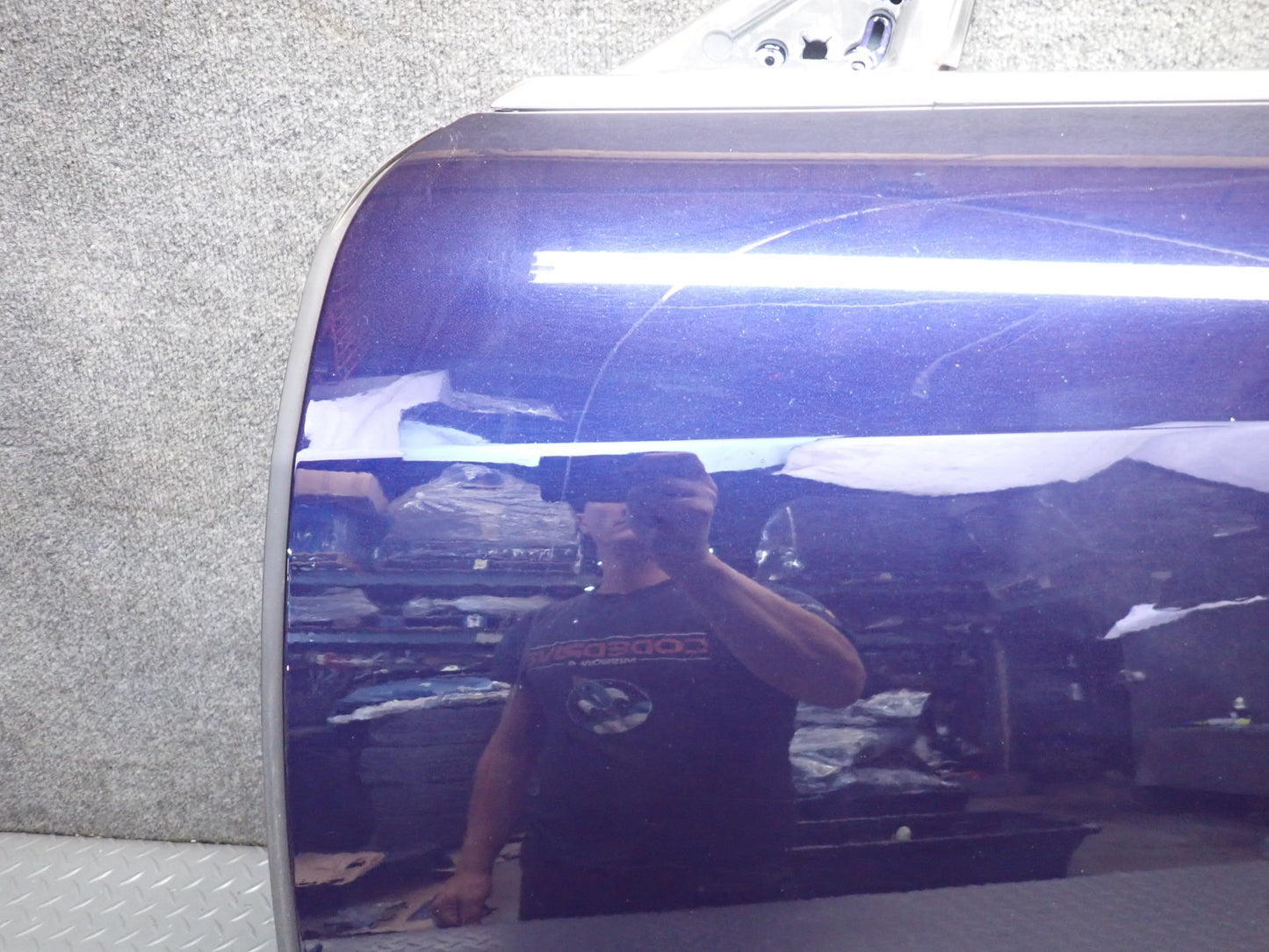 14-21 Maserati Quattroporte M156 Front Left Driver Side Door Shell Panel Blue