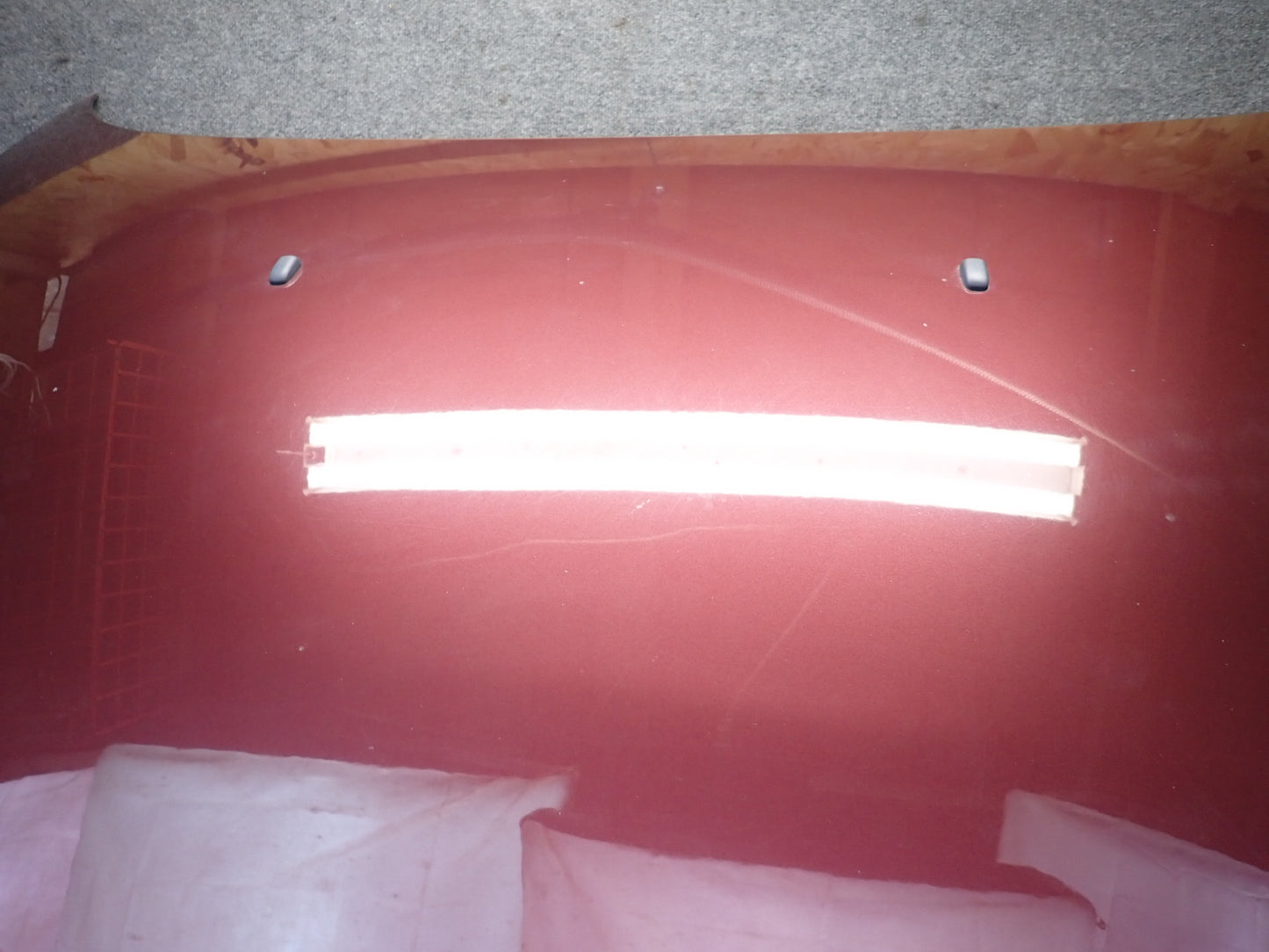 03-08 BMW E85 E86 Z4 Front Hood Bonnet Shell Panel Merlot RED OEM
