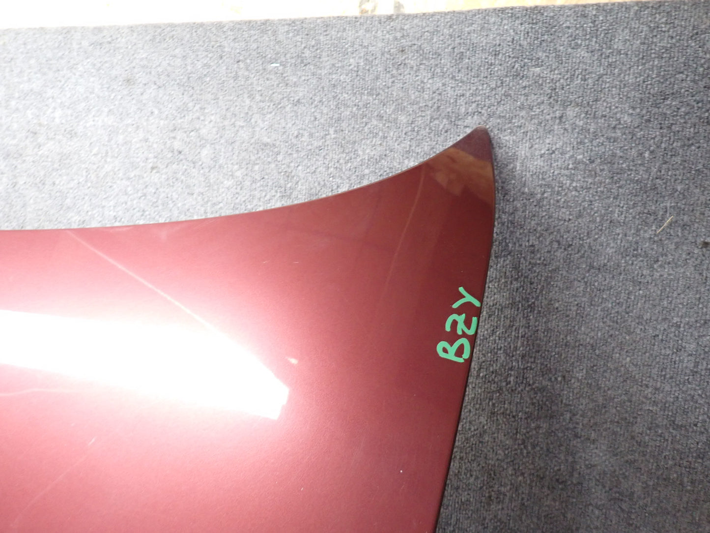 03-08 BMW E85 E86 Z4 Front Hood Bonnet Shell Panel Merlot RED OEM