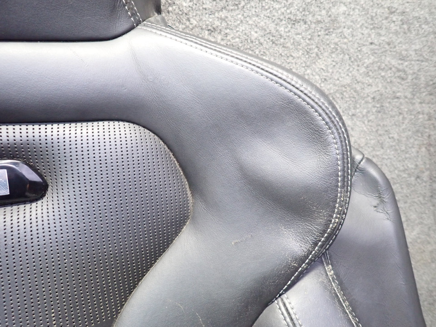 2015-2020 BMW F82 M4 Front Right Pass Side Seat Upper Leather Cushion Black