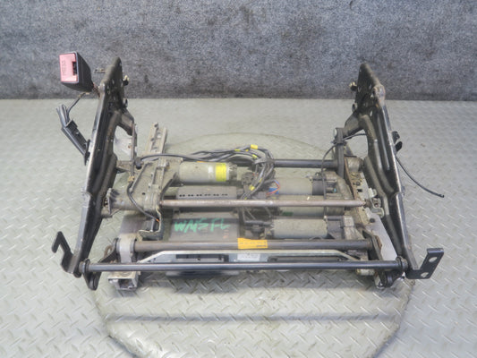 94-99 Mercedes W140 S500 Front Left Seat Lower Frame Track Rail w Motors OEM
