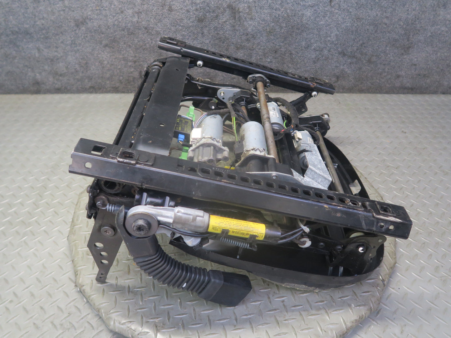03-08  BMW E85 Z4 Front Right Seat Lower Frame Track Rail w Motors OEM