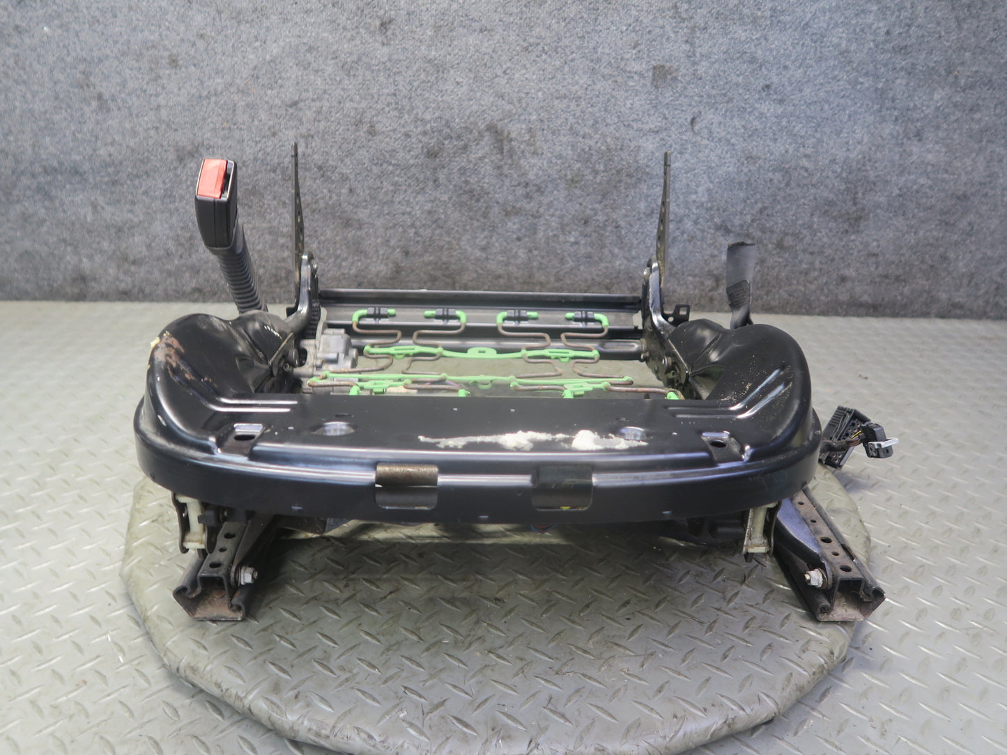 03-08  BMW E85 Z4 Front Left Seat Lower Frame Track Rail w Motors OEM