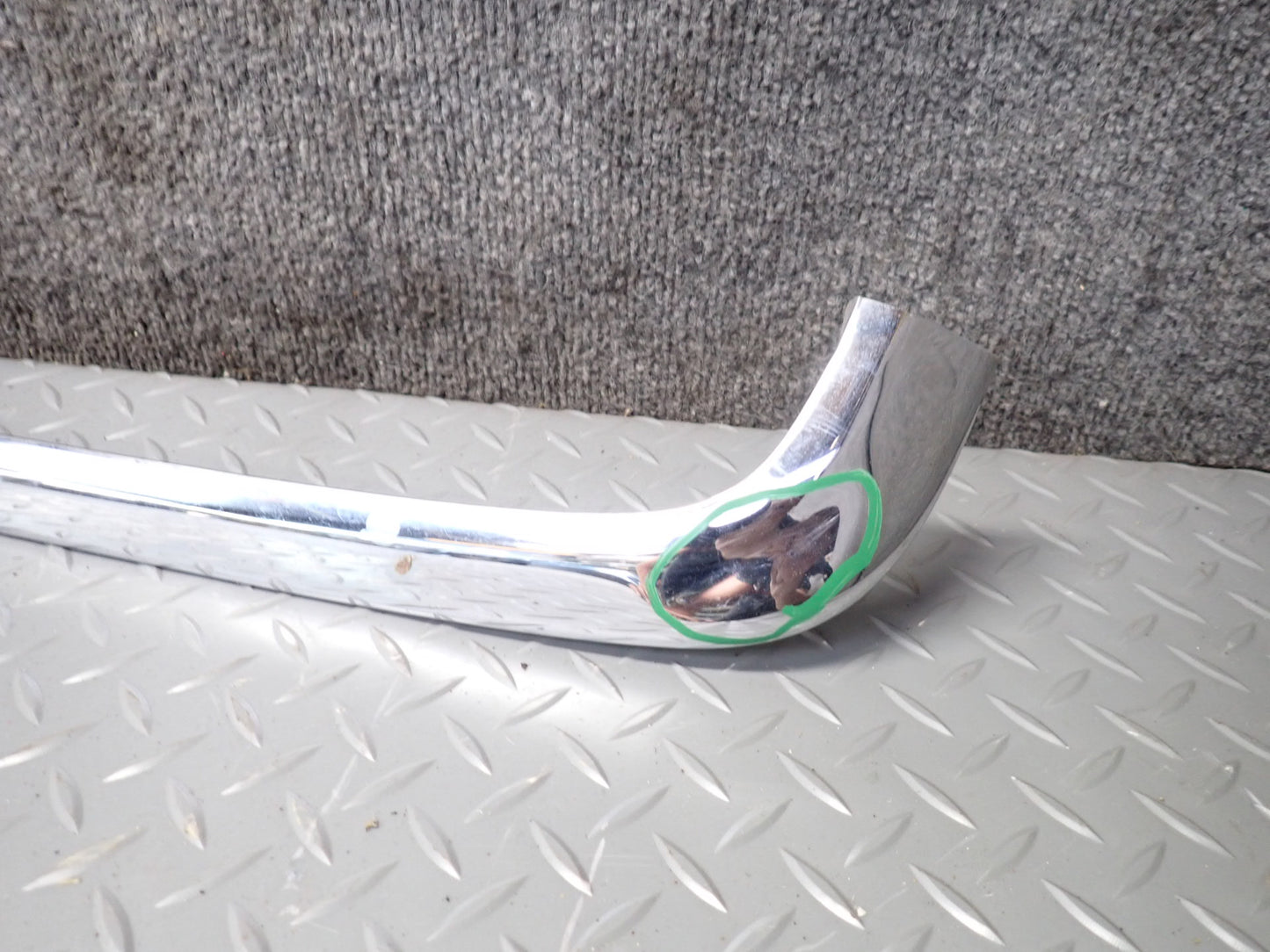 94-99 Mercedes W140 S500 Set of 3 Rear Bumper Chrome Trim Panel Molding OEM