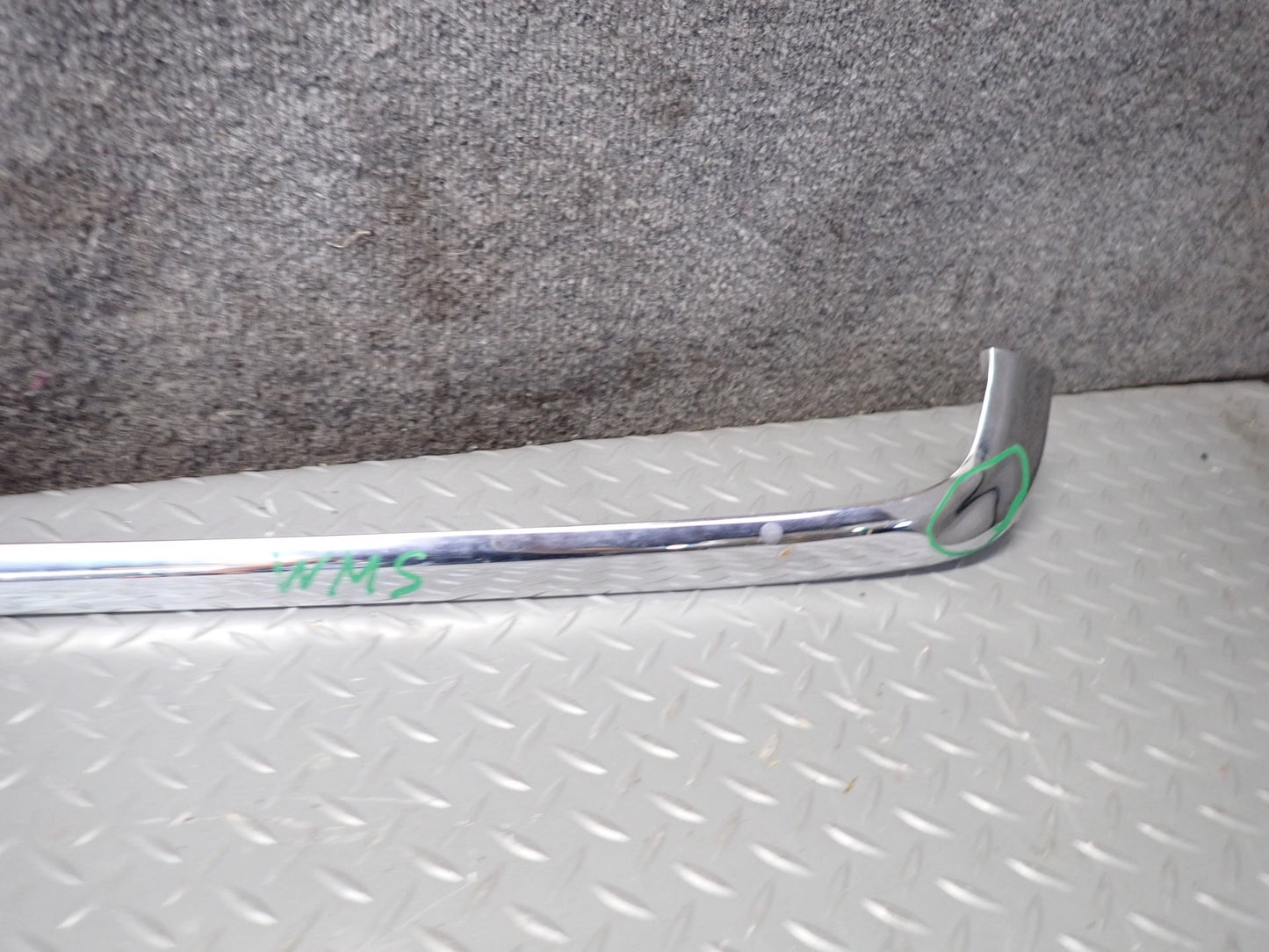 94-99 Mercedes W140 S500 Set of 3 Rear Bumper Chrome Trim Panel Molding OEM