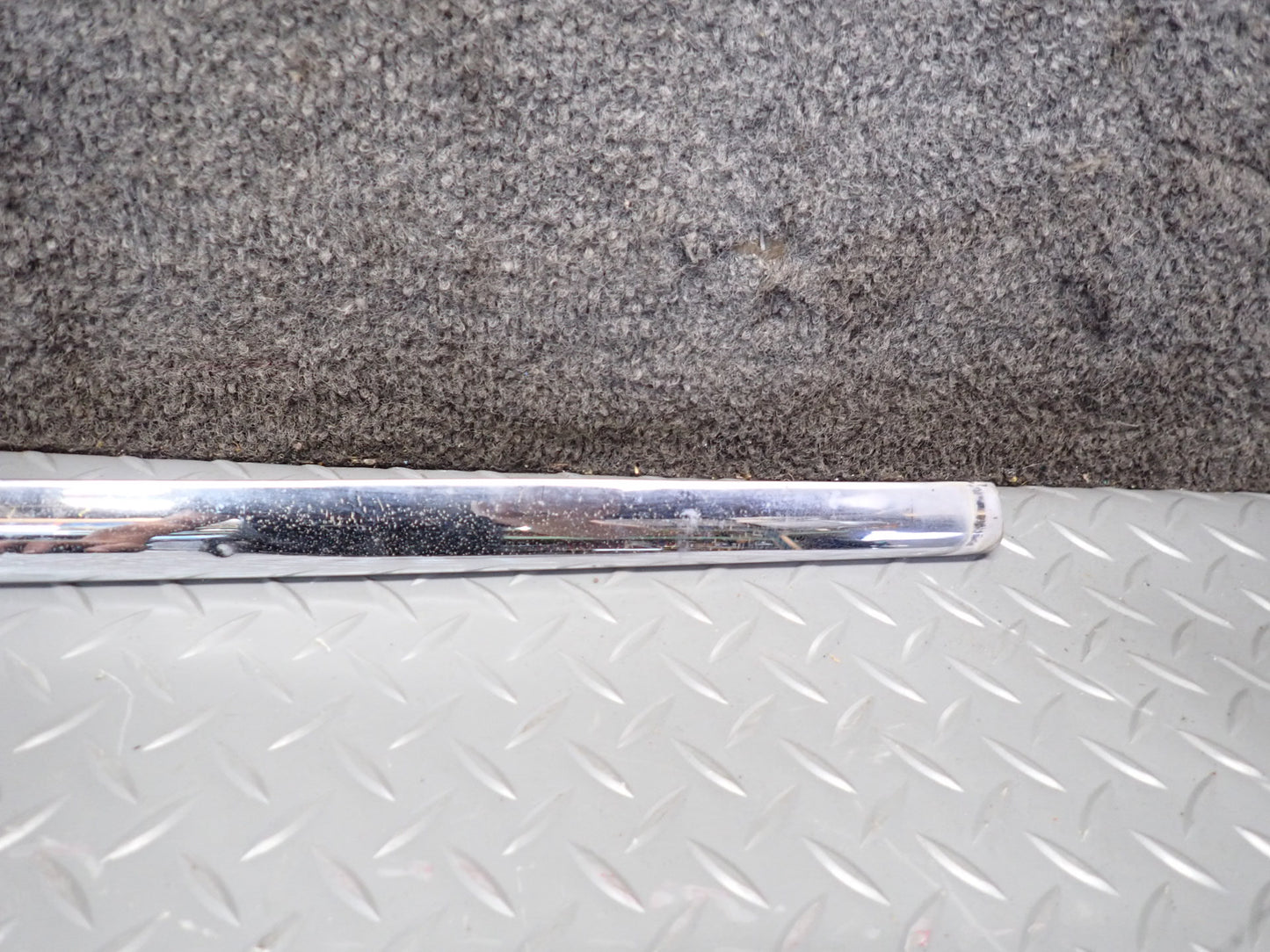 94-99 Mercedes W140 S500 Set of 3 Rear Bumper Chrome Trim Panel Molding OEM
