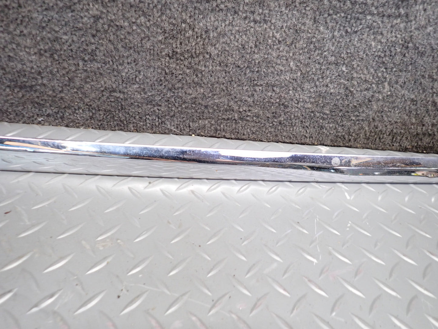 94-99 Mercedes W140 S500 Set of 3 Rear Bumper Chrome Trim Panel Molding OEM