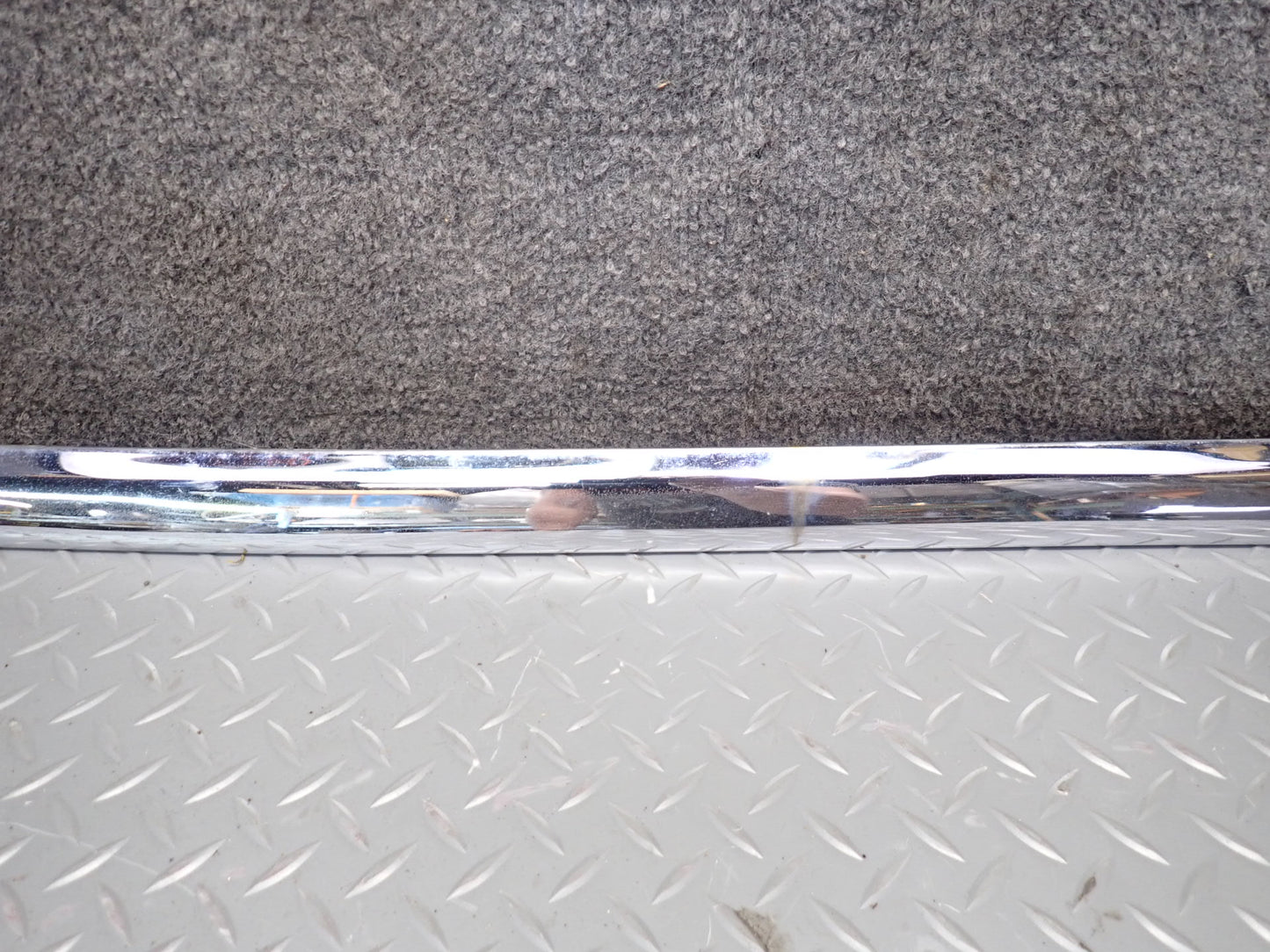 94-99 Mercedes W140 S500 Set of 3 Rear Bumper Chrome Trim Panel Molding OEM