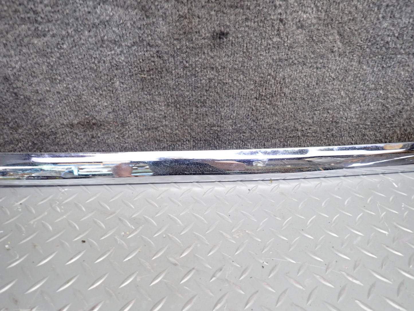 94-99 Mercedes W140 S500 Set of 3 Rear Bumper Chrome Trim Panel Molding OEM