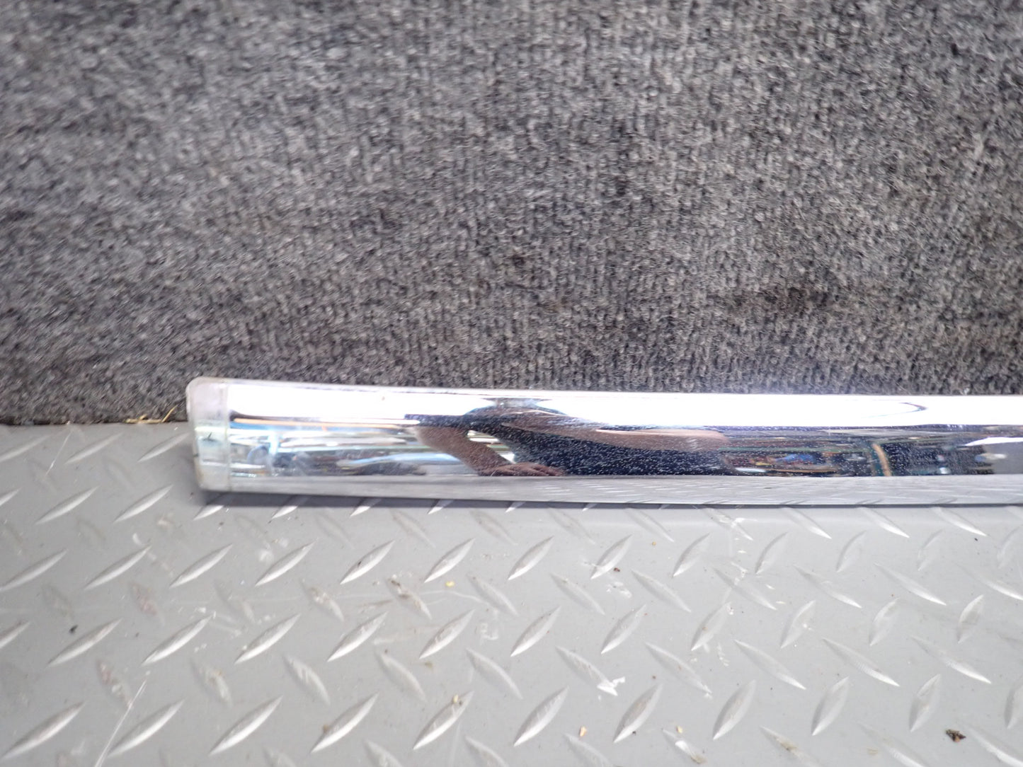 94-99 Mercedes W140 S500 Set of 3 Rear Bumper Chrome Trim Panel Molding OEM