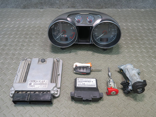 2014 Audi TT S 8J AWD 2.0L Engine ECU Speedometer Ignition Lock KEY Set OEM