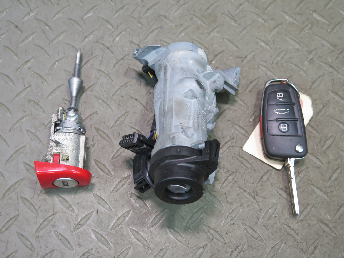 2014 Audi TT S 8J AWD 2.0L Engine ECU Speedometer Ignition Lock KEY Set OEM