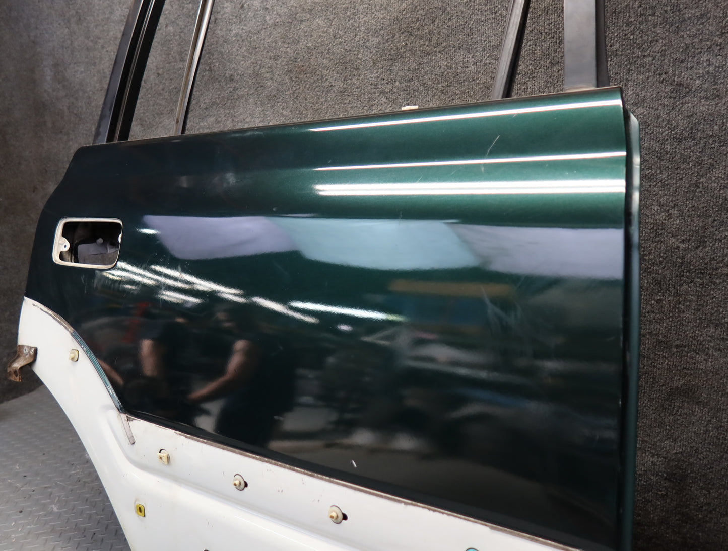 1996-1997 Lexus FZJ80L LX450 Rear Right Door Shell Panel Green