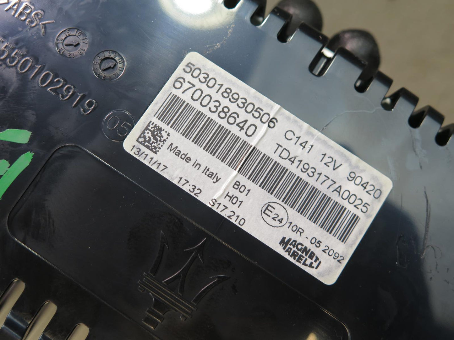 2018 Maserati Quattroporte M156 Speedometer Instrument Gauge Cluster