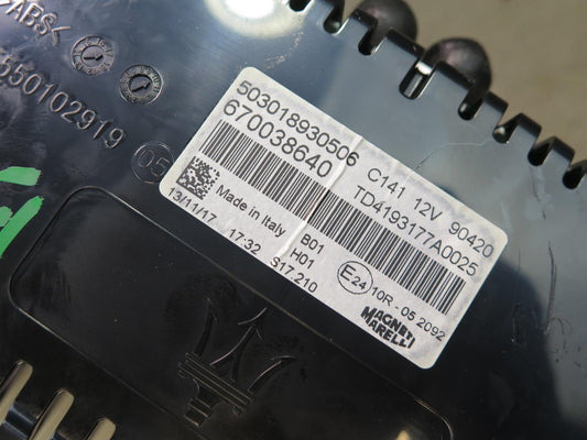 2018 Maserati Quattroporte M156 Speedometer Instrument Gauge Cluster