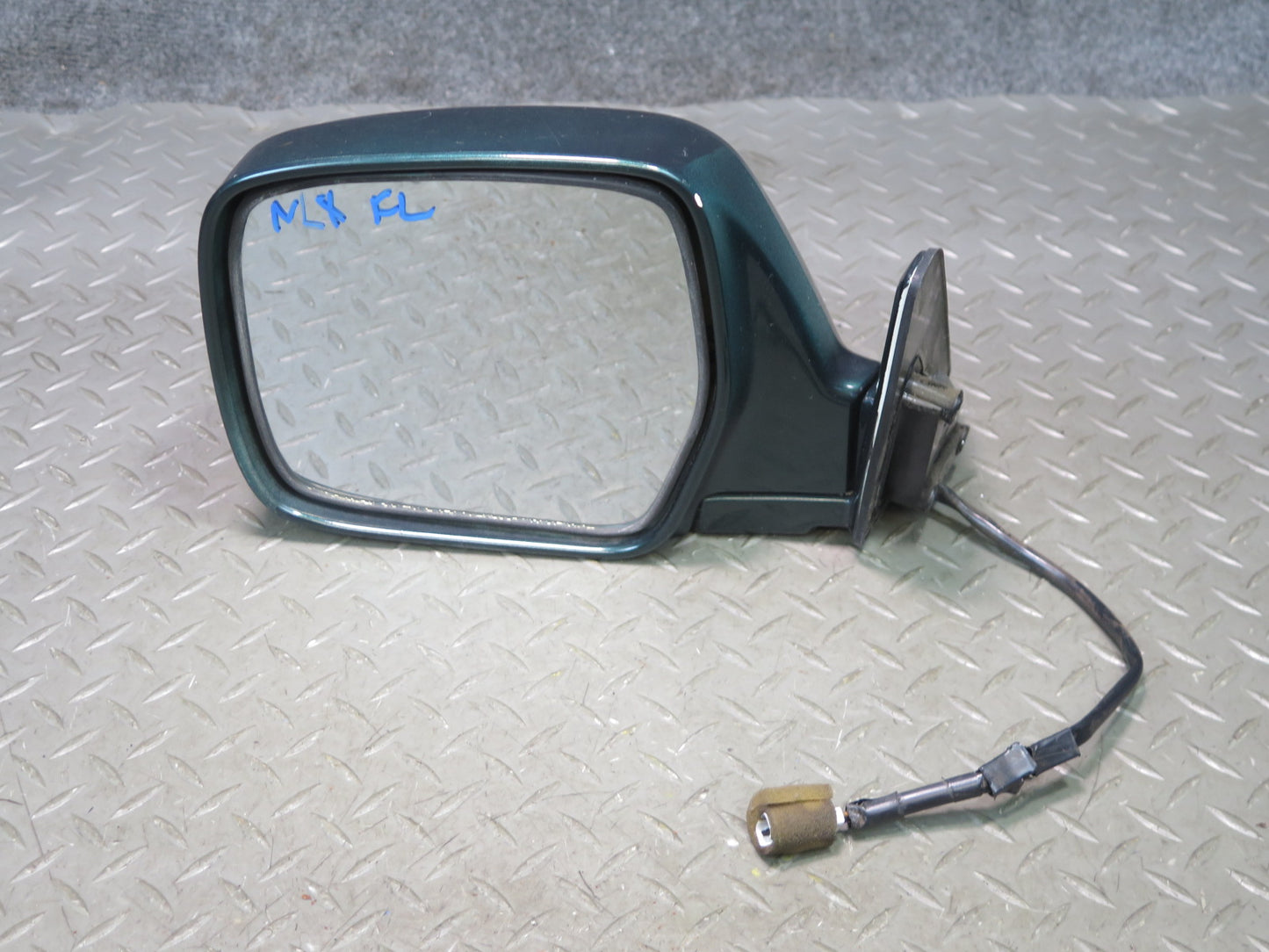 1996-1997 Lexus FZJ80L LX450 Left Driver Side View Exterior Power Mirror Green